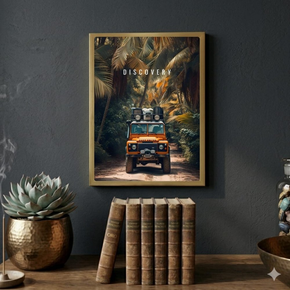 Vintage car range rover - Vibes DistrictVintage car range rover GoldVibes District