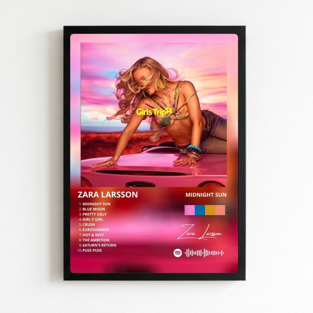 Zara Larsson - Midnight Sun Deluxe Poster with Frame - Vibes DistrictZara Larsson - Midnight Sun Deluxe Poster with Frame poster NeroVibes District
