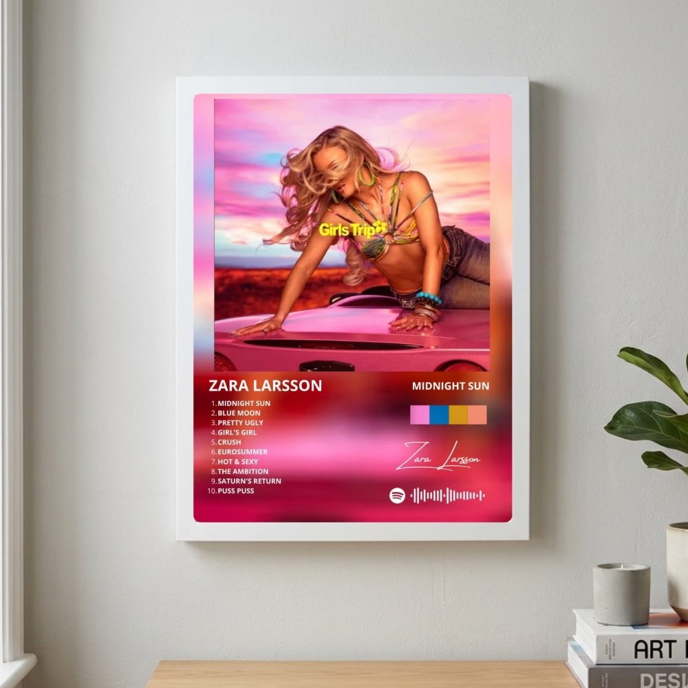 Zara Larsson - Midnight Sun Deluxe Poster with Frame - Vibes DistrictZara Larsson - Midnight Sun Deluxe Poster with Frame poster GoldVibes District